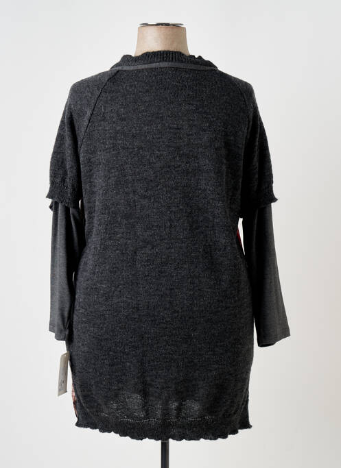 Tunique manches longues imprimé fantaisie gris MERI & ESCA femme