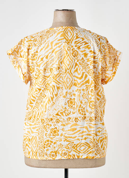 Chemisier manches courtes manches courtes jaune 7 SEASONS femme
