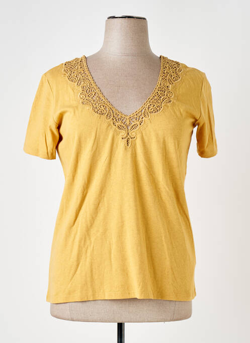 T-shirt jaune 7 SEASONS pour femme