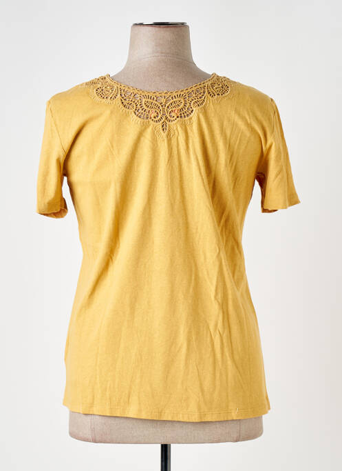 T-shirt jaune 7 SEASONS pour femme