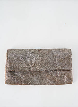 Pochette marron ABACO pour femme