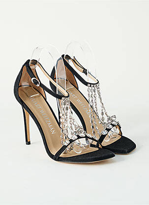 Sandales/nu pieds talon aiguille talon haut de 10cm et plus noir STUART WEITZMAN femme