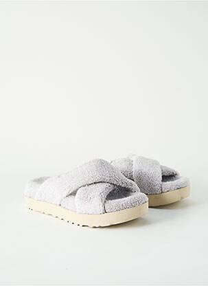 Mules/sabots bout ouvert talon de 4 à 6cm gris UGG femme