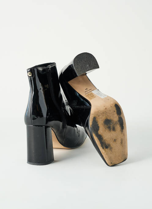 Bottines/boots matière lisse talon de 7 à 9cm noir COSMOPARIS femme