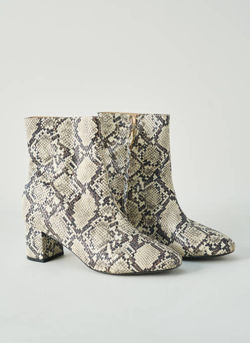 Bottines/Boots beige LA REDOUTE pour femme