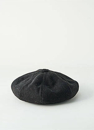 Bonnet forme béret noir COLLUSION femme
