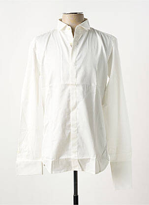 Chemise manches longues coupe cintrée blanc GREGE CREATION homme