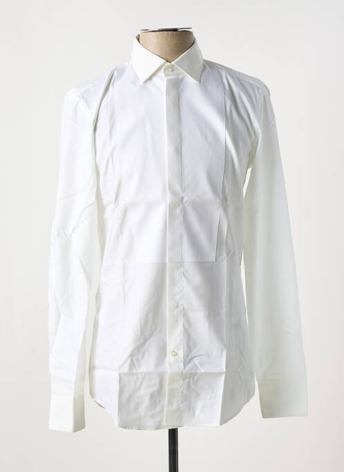 Chemise manches longues blanc HUGO BOSS pour homme
