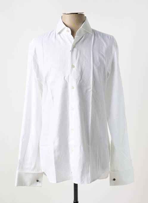 Chemise manches longues blanc HUGO BOSS pour homme