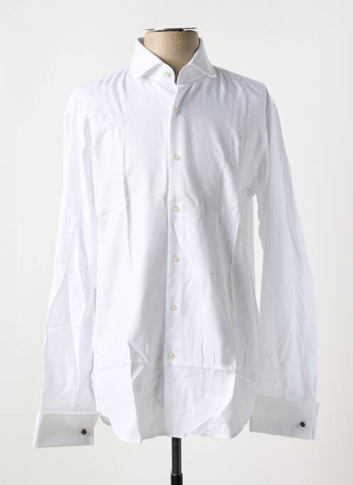 Chemise manches longues blanc HUGO BOSS pour homme