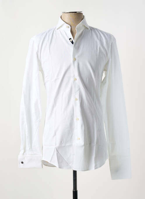 Chemise manches longues blanc HUGO BOSS pour homme