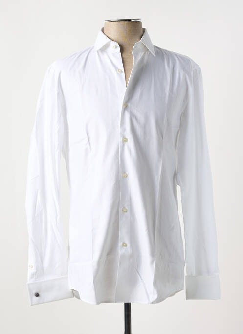 Chemise manches longues blanc HUGO BOSS pour homme