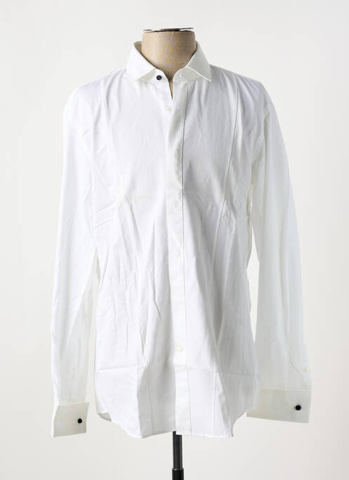 Chemise manches longues blanc HUGO BOSS pour homme