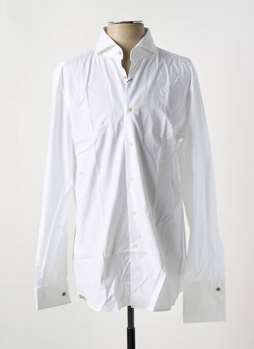 Chemise manches longues blanc HUGO BOSS pour homme