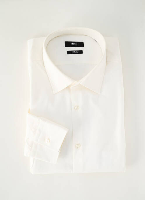 Chemise manches longues blanc HUGO BOSS pour homme