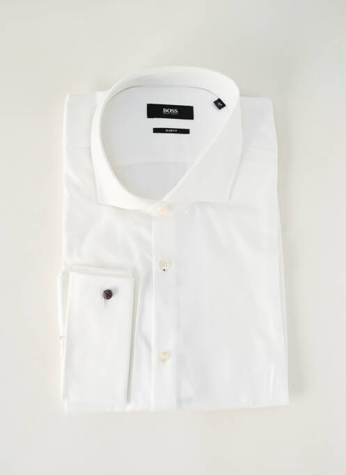 Chemise manches longues blanc HUGO BOSS pour homme
