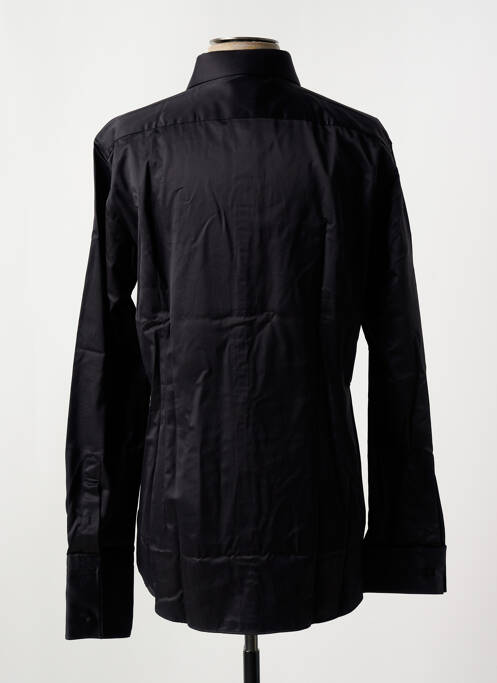 Chemise manches longues noir HUGO BOSS pour homme