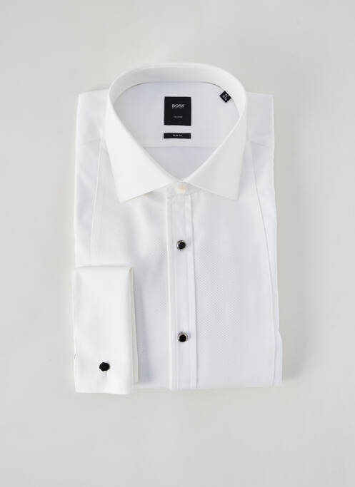 Chemise manches longues blanc HUGO BOSS pour homme