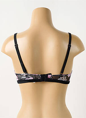 Soutien-gorge tissage tulle haut soutien-gorge emboitant noir ANTIGEL femme