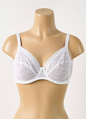 Soutien-gorge légère et transparente haut soutien-gorge emboitant blanc ANTIGEL femme