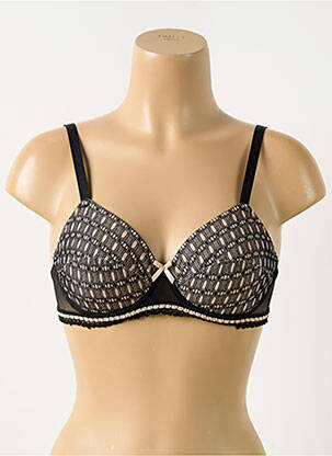 Soutien-gorge légère et transparente haut soutien-gorge emboitant noir ANTIGEL femme