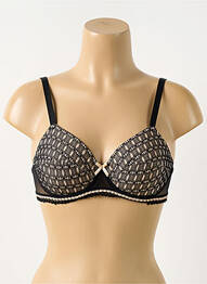Soutien-gorge légère et transparente haut soutien-gorge emboitant noir ANTIGEL femme