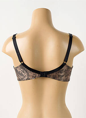 Soutien-gorge effet matière satinée haut soutien-gorge emboitant marron ANTIGEL femme
