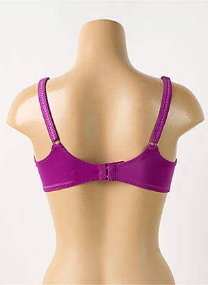 Soutien-gorge effet matière satinée haut soutien-gorge moulé violet 3660620914100 femme