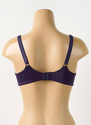 Soutien-gorge effet matière satinée haut soutien-gorge emboitant violet EMPREINTE femme