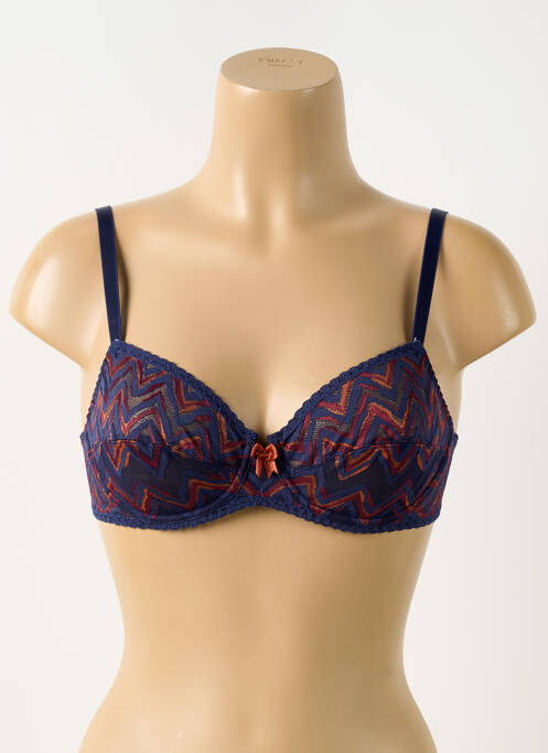 Soutien-gorge bretelle multi position haut soutien-gorge emboitant bleu ANTIGEL femme