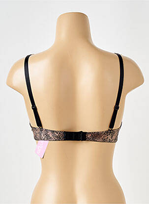 Soutien-gorge tissage dentelle haut soutien-gorge moulé marron ANTIGEL femme