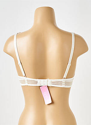 Soutien-gorge effet matière satinée haut soutien-gorge emboitant blanc ANTIGEL femme