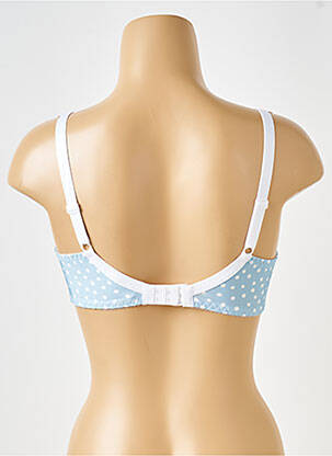 Soutien-gorge effet matière satinée haut soutien-gorge emboitant bleu ANTIGEL femme