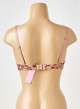 Soutien-gorge effet matière satinée rose ANTIGEL femme