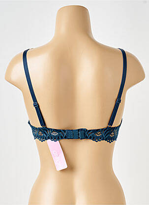 Soutien-gorge tissage dentelle haut soutien-gorge emboitant bleu ANTIGEL femme