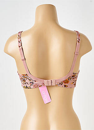 Soutien-gorge effet matière satinée haut soutien-gorge emboitant rose ANTIGEL femme
