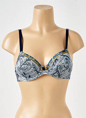 Soutien-gorge avec armature bleu ANTIGEL femme
