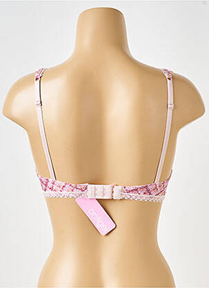 Soutien-gorge effet matière satinée haut soutien-gorge moulé rose ANTIGEL femme