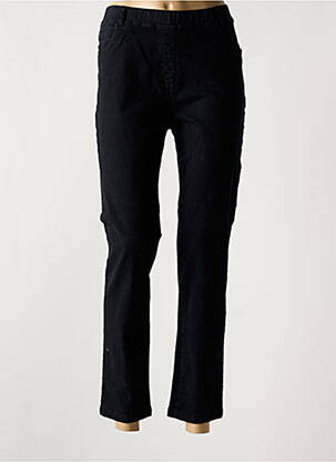 Jeans coupe slim tissage brut taille normale noir AGATHE & LOUISE femme