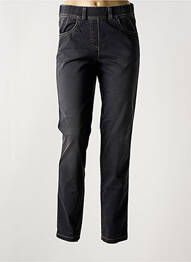 Jegging tissage popeline taille normale noir ADELINA BY SCHEITER femme