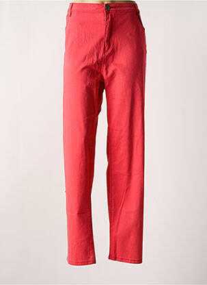 Pantalon droit stretch taille normale rouge S.QUISE femme