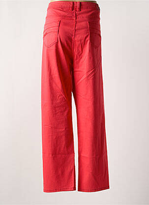 Pantalon droit stretch taille normale rouge S.QUISE femme