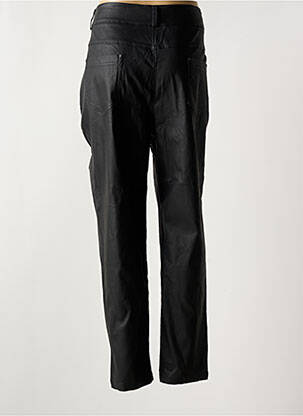 Pantalon slim tissage enduit taille normale noir POMME ROUGE femme