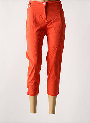 Pantacourt stretch taille normale rouge AGATHE & LOUISE femme