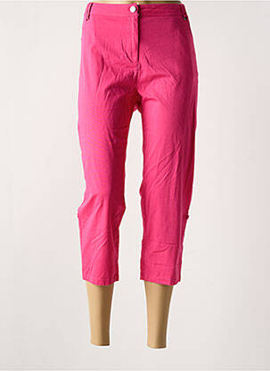 Pantacourt stretch taille normale rose AGATHE & LOUISE femme