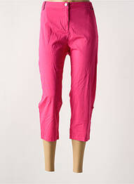 Pantacourt stretch taille normale rose AGATHE & LOUISE femme