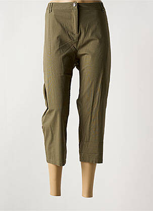 Pantacourt stretch taille normale vert AGATHE & LOUISE femme