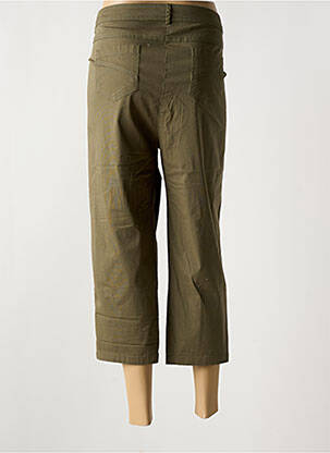 Pantacourt stretch taille normale vert AGATHE & LOUISE femme