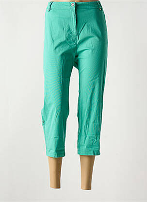 Pantacourt stretch taille normale vert clair AGATHE & LOUISE femme