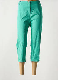 Pantacourt stretch taille normale vert clair AGATHE & LOUISE femme